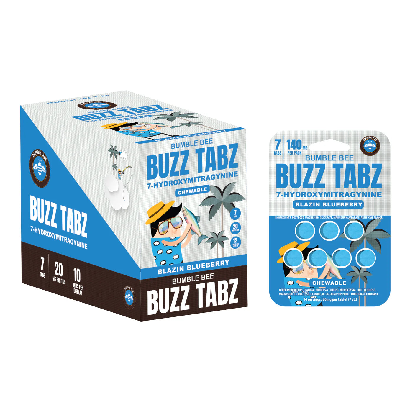 Bumble Bee Buzz Tabz 20mg Tablets (Box of 10)