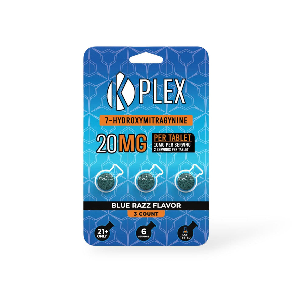 K Plex 20mg Blue Razz Tablets (Box of 10)