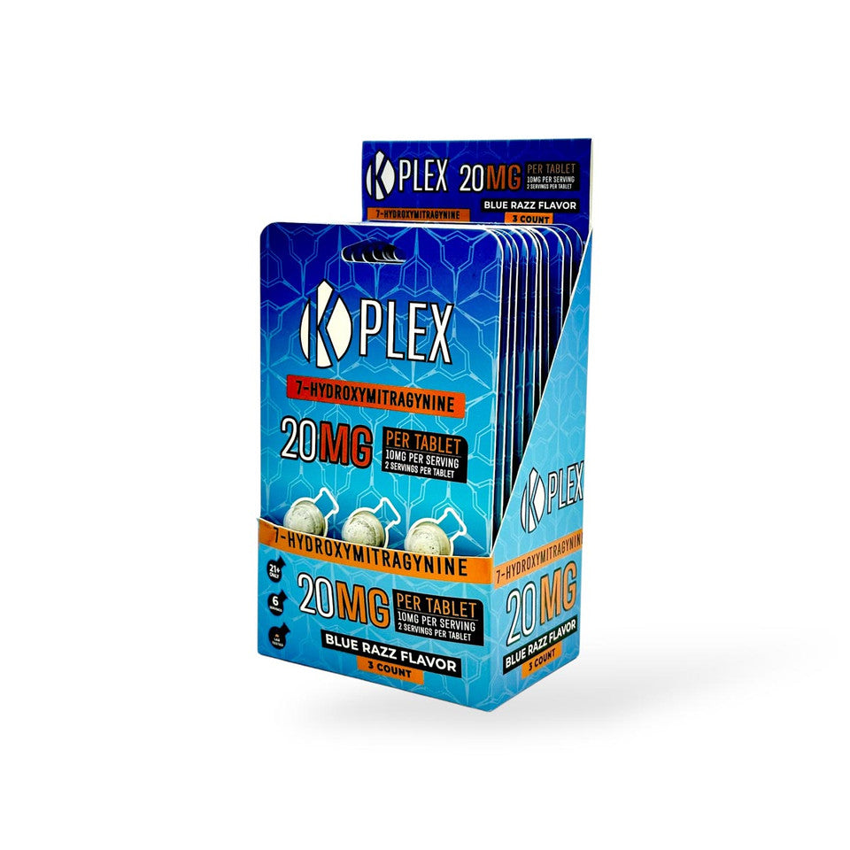 K Plex 20mg Blue Razz Tablets (Box of 10)