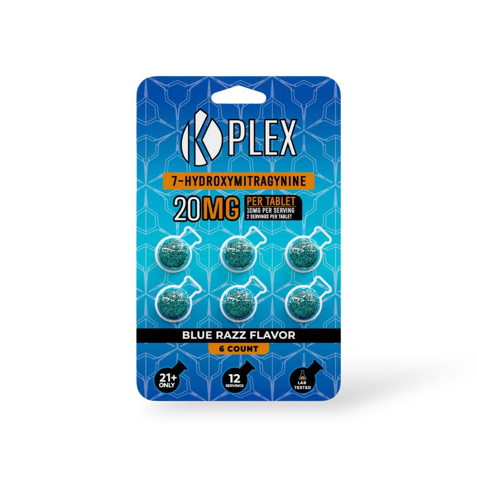 K Plex 20mg Blue Razz Tablets (Box of 10)
