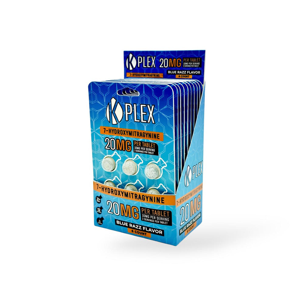 K Plex 20mg Blue Razz Tablets (Box of 10)