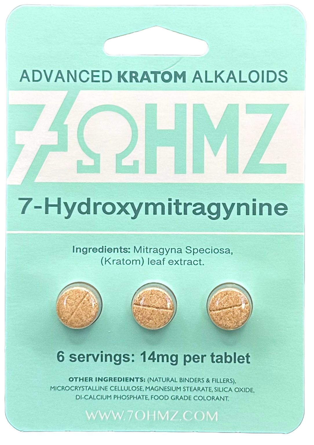 7OHMZ Pure 7-Hydroxymitragynine (7-OH) Kratom Extract Tablets