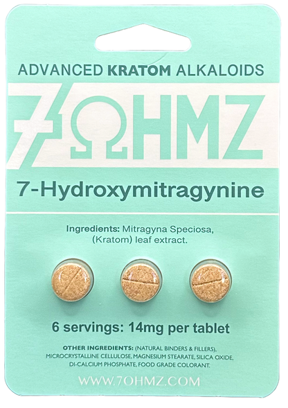 7OHMZ Pure 7-Hydroxymitragynine (7-OH) Kratom Extract Tablets