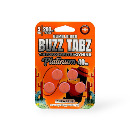 Bumble Bee Buzz Tabz 40mg Platinum Tablets (Box of 6)