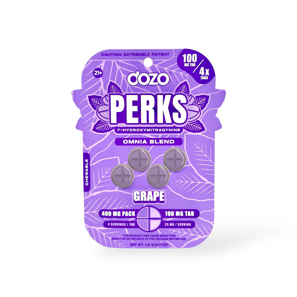 Dozo Perks 100mg LVLUP Tablets (Box of 5)