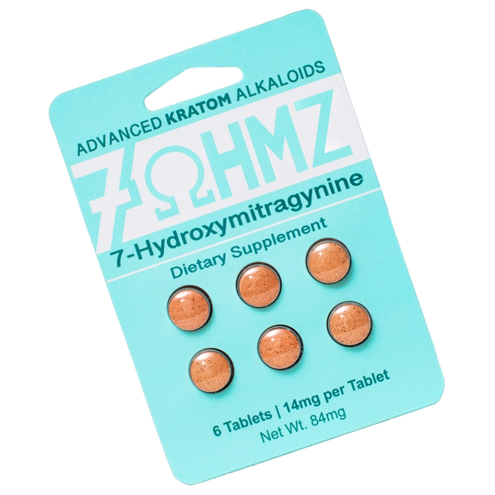 7OHMZ Pure 7-Hydroxymitragynine (7-OH) Kratom Extract Tablets