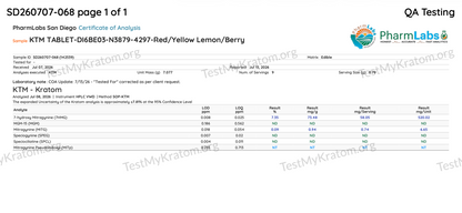 TMK 60mg Tabs by TestMyKratom